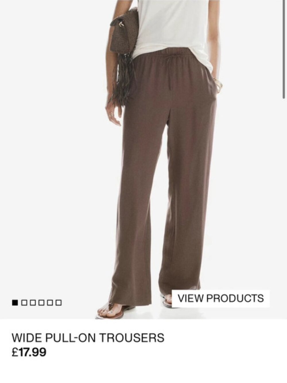 Wide light trousers - Picture 2 of 3